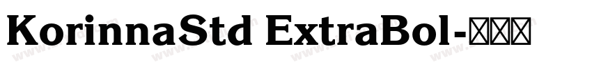 KorinnaStd ExtraBol字体转换